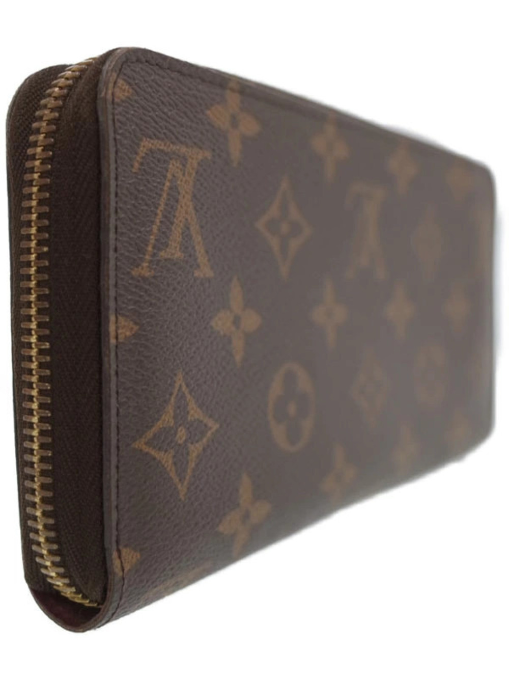 Louis Vuitton Long Zippy Wallet Zipper Monogram Round Brown